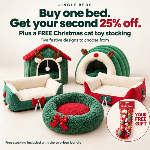 Jingle Beds — Christmas Cat Beds