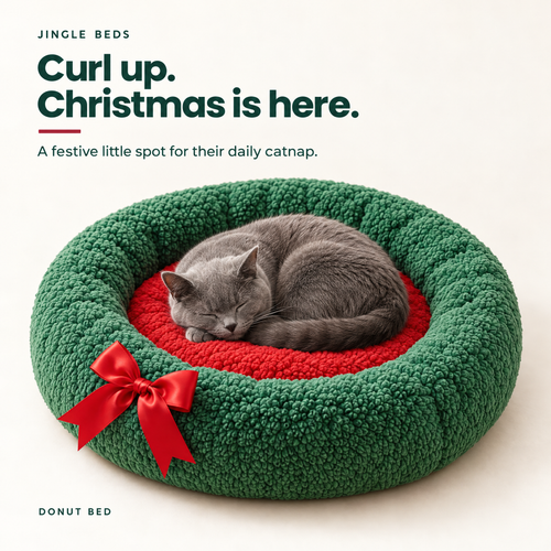 Jingle Beds — Christmas Cat Beds