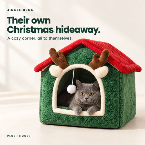 Jingle Beds — Christmas Cat Beds