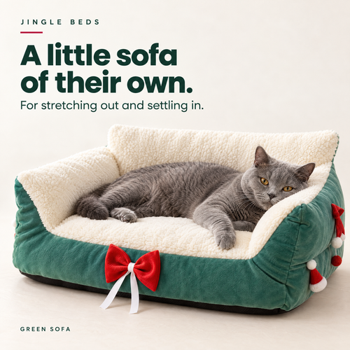 Jingle Beds — Christmas Cat Beds