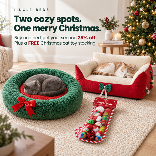 Jingle Beds — Christmas Cat Beds